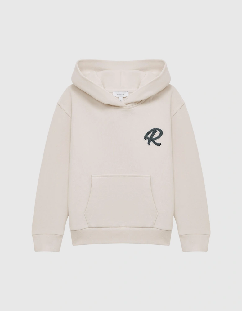 Relaxed Garment Dyed Logo Hoodie
