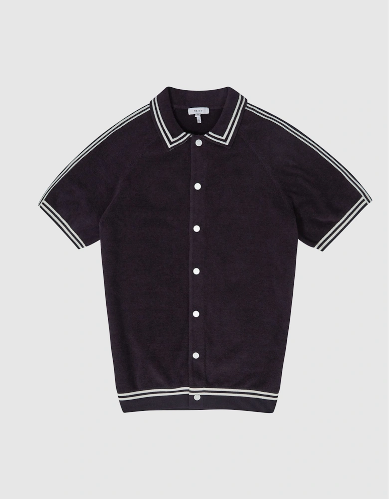 Velour Side Stripe Shirt