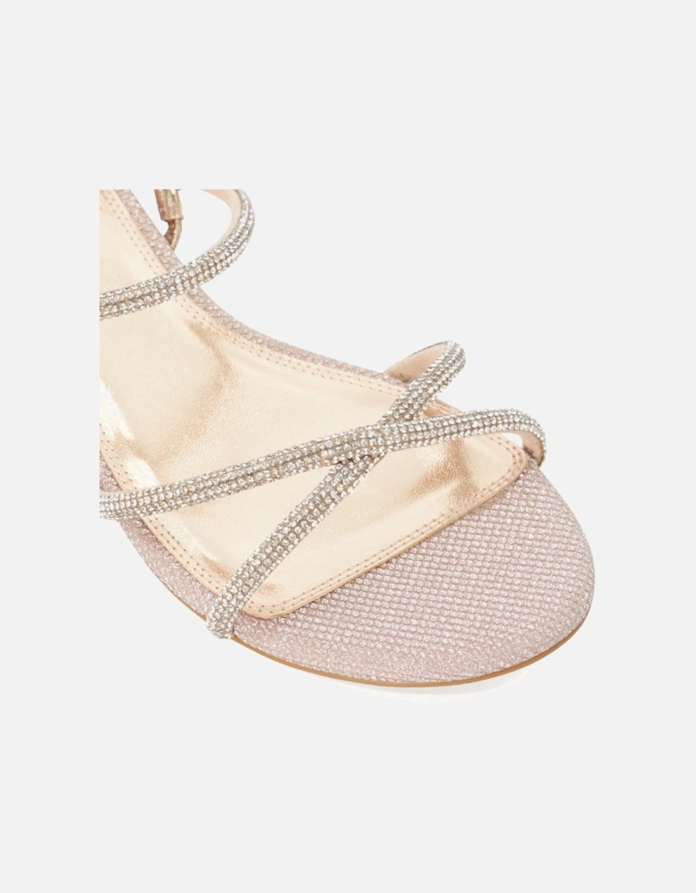 Ladies Nightengale - Diamante Flat Sandals