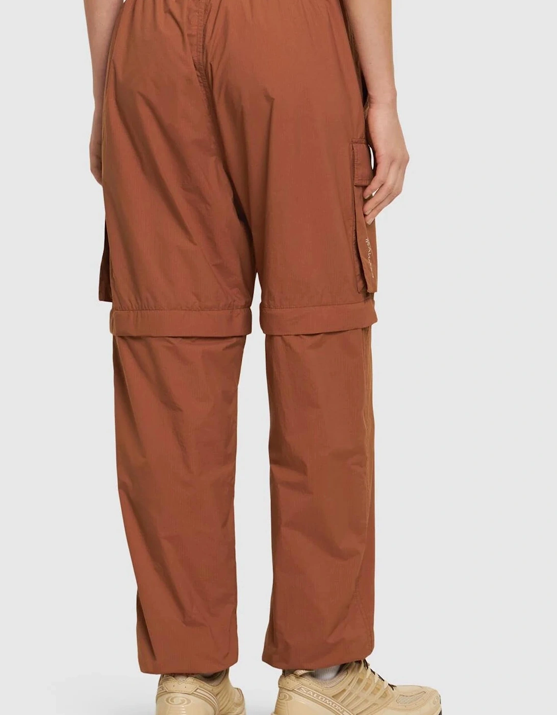 Womens Cuffed Cargo Pants Brown
