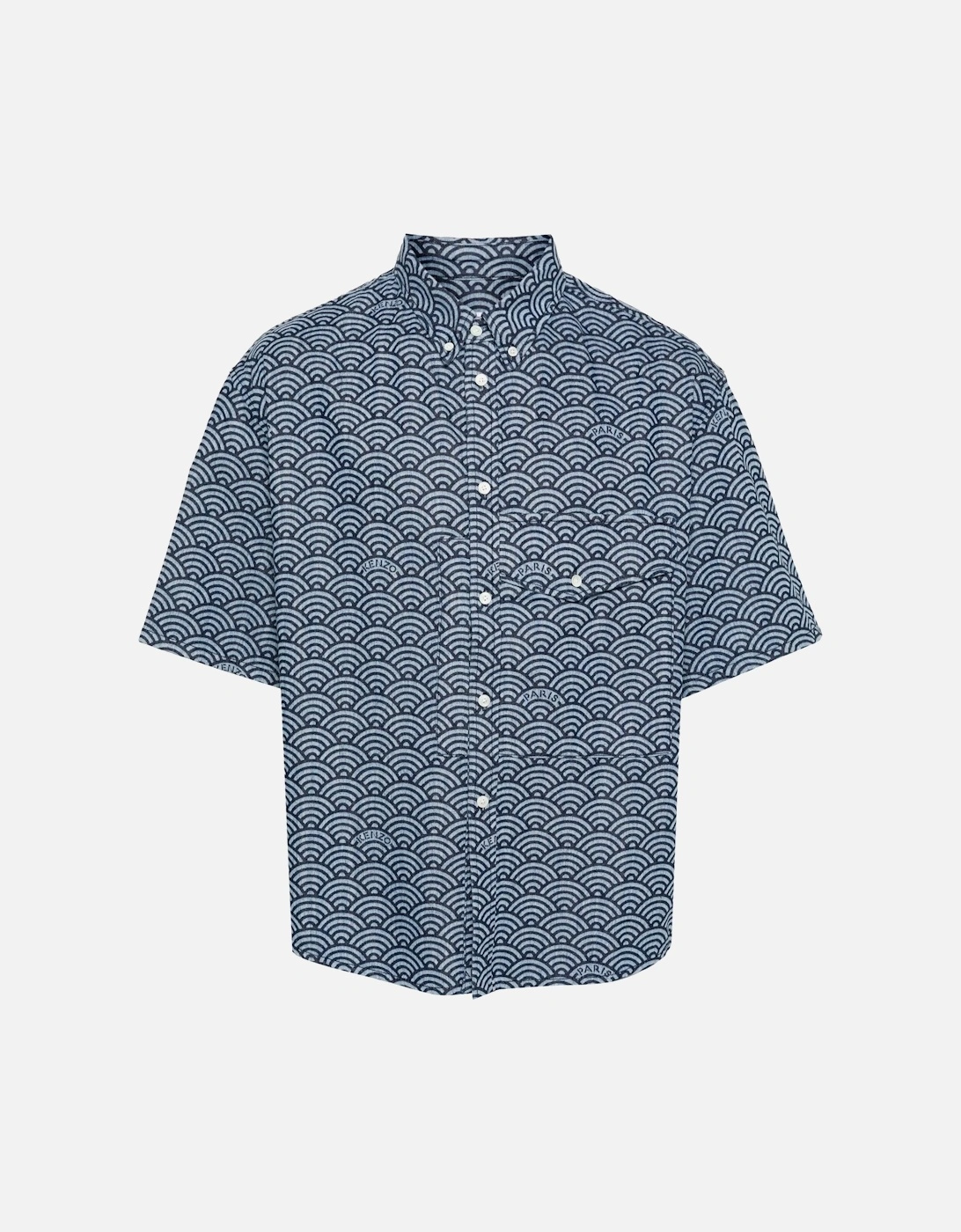 Seigaiha SS Denim Shirt Blue, 6 of 5