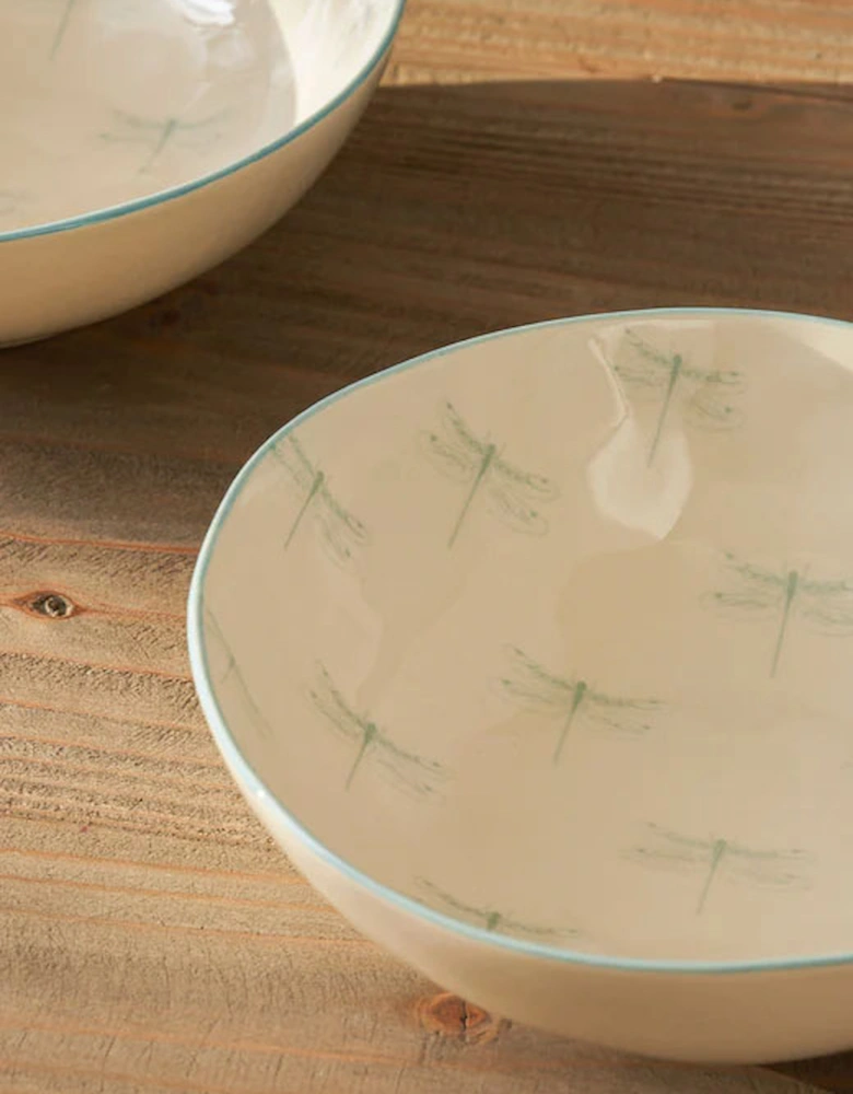 Dessert Bowl Stoneware Classic Dragonfly