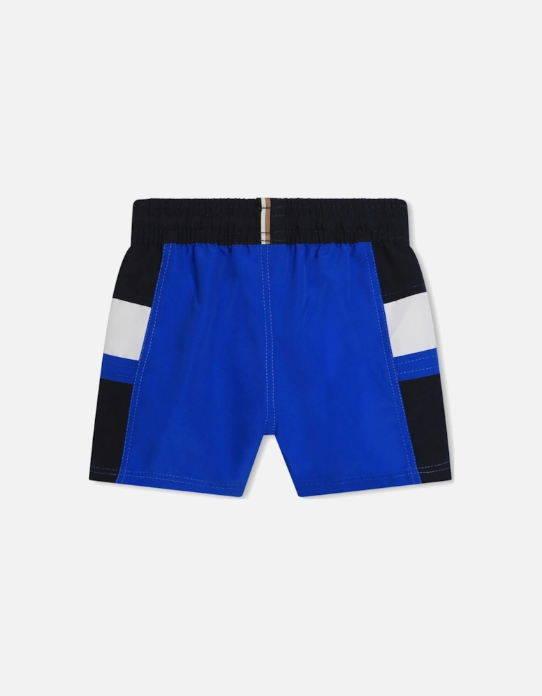 BOYS BABY/TODDLER BLUE SWIM SHORTS