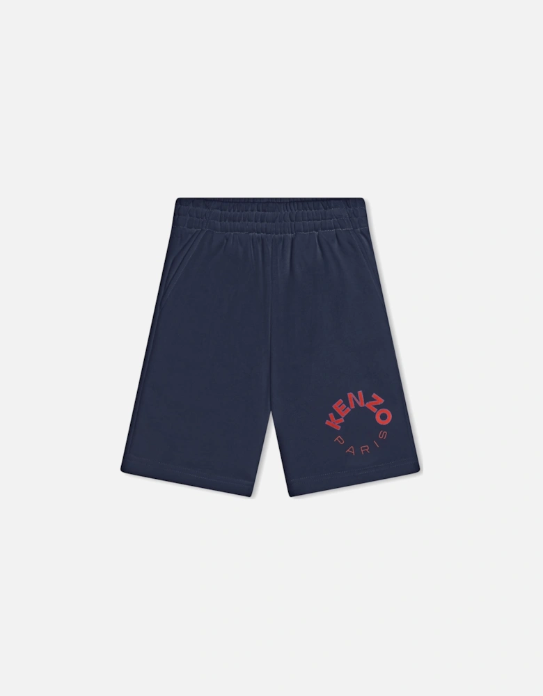 BOYS NAVY BERMUDA SHORTS