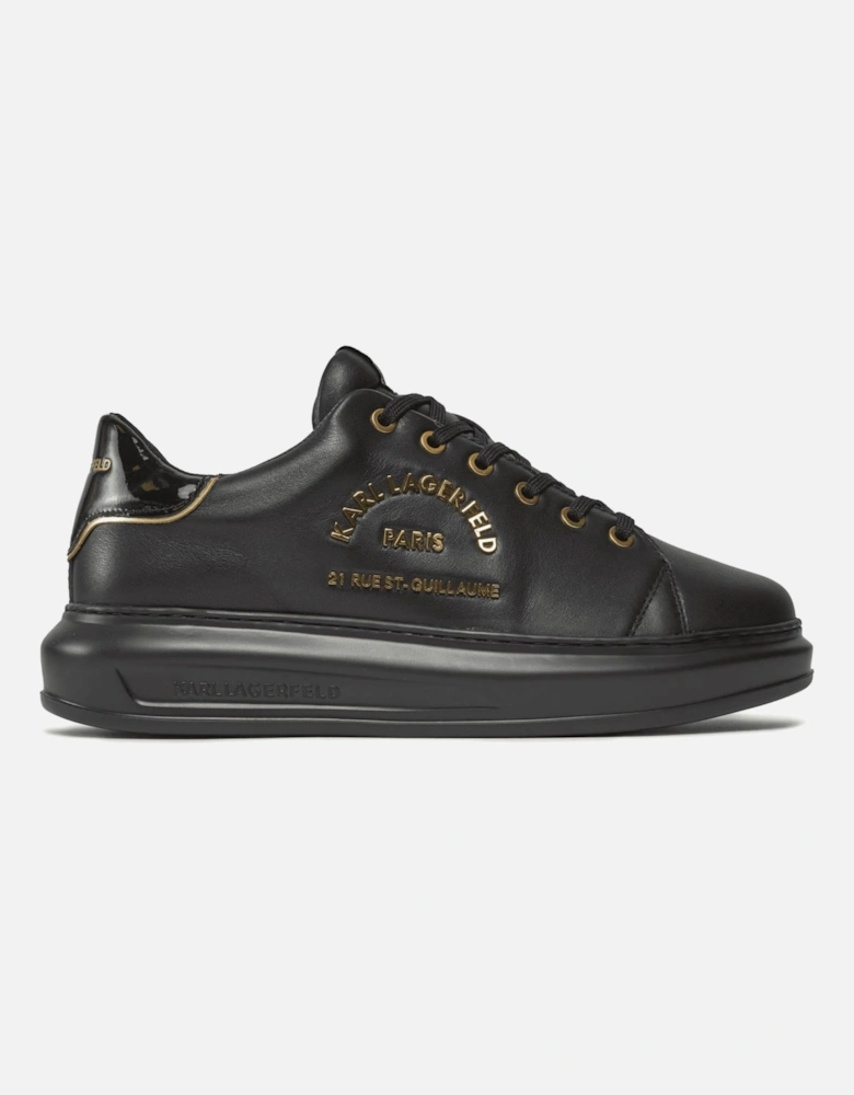 Metal Maison Black/Gold Leather Sneaker Trainer