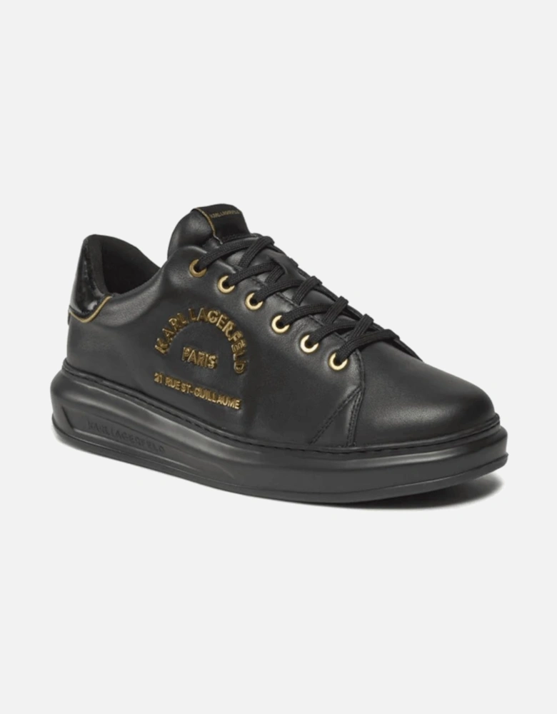 Metal Maison Black/Gold Leather Sneaker Trainer
