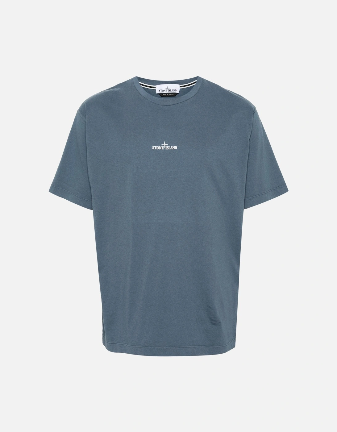 Branded Cotton T Shirt Blue, 8 of 7