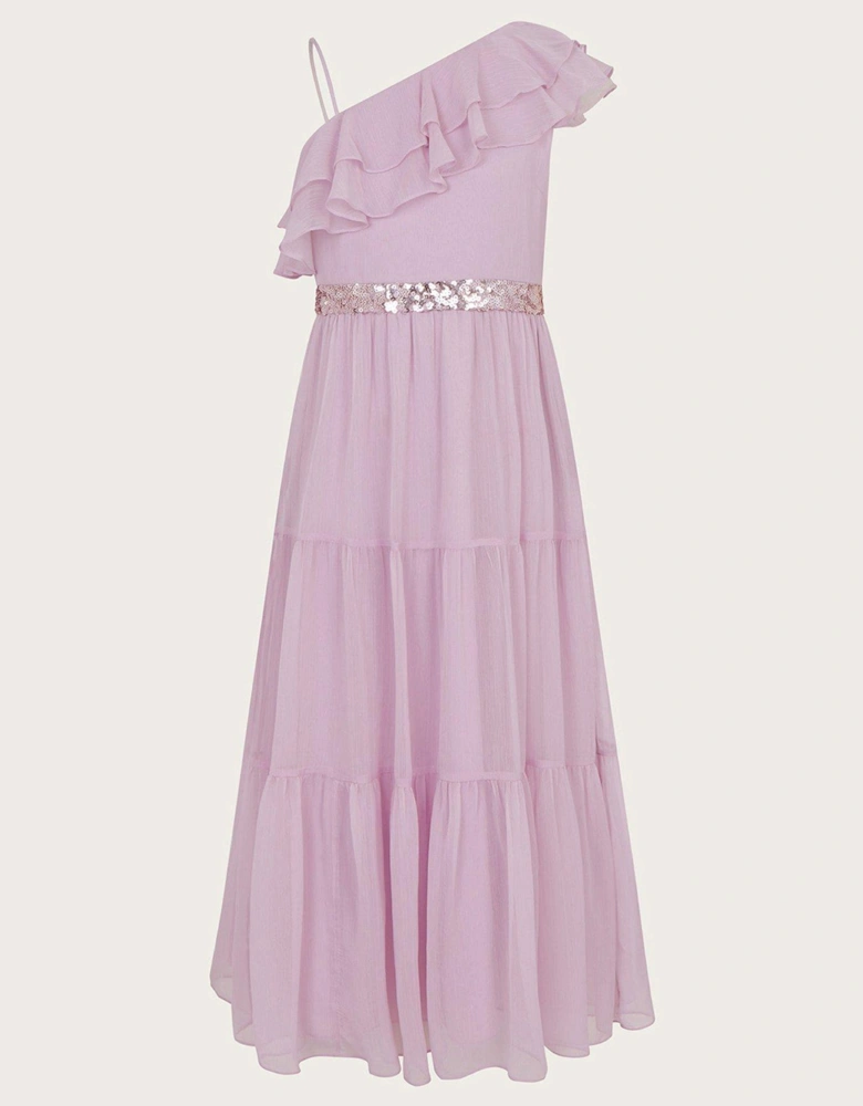 Girls Ruby Ruffle Prom Dress - Lilac
