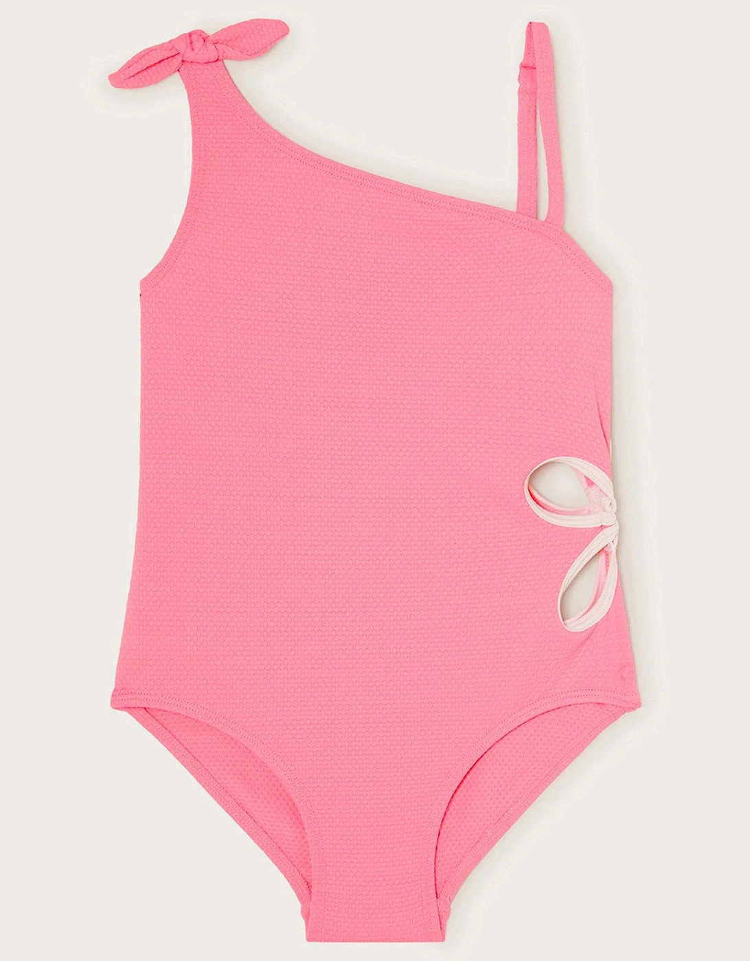 Girls Floral Cut Out Swimsuit - Pink, 2 of 1