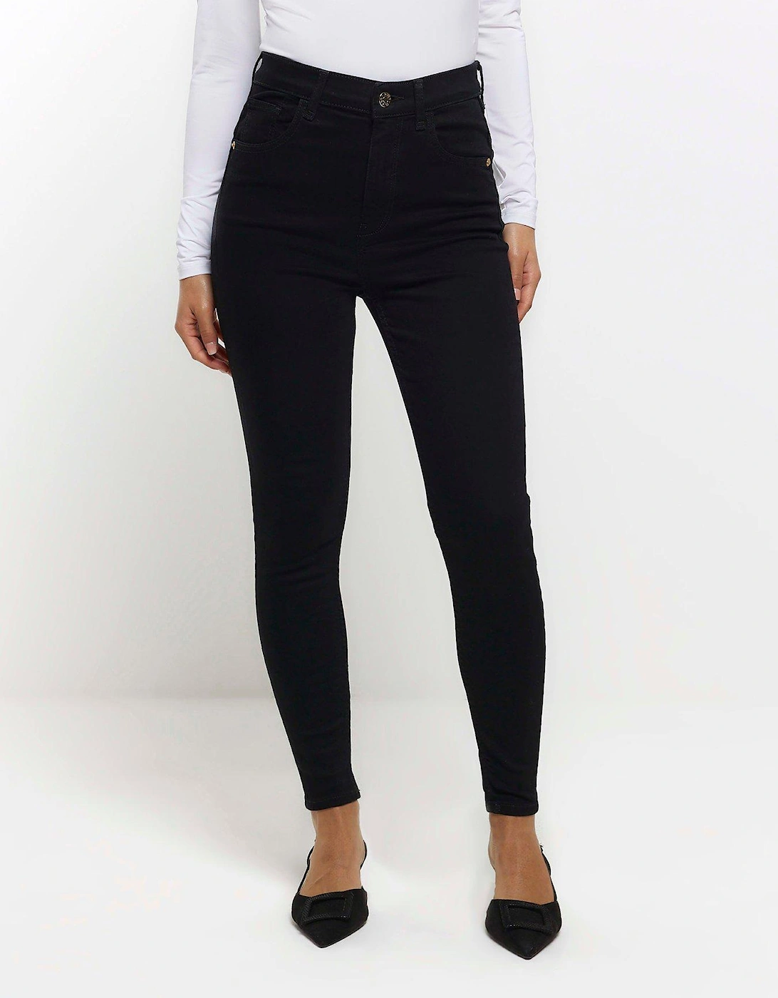 RI Petite Petite Scuplt Skinny Jeans - Black, 3 of 2