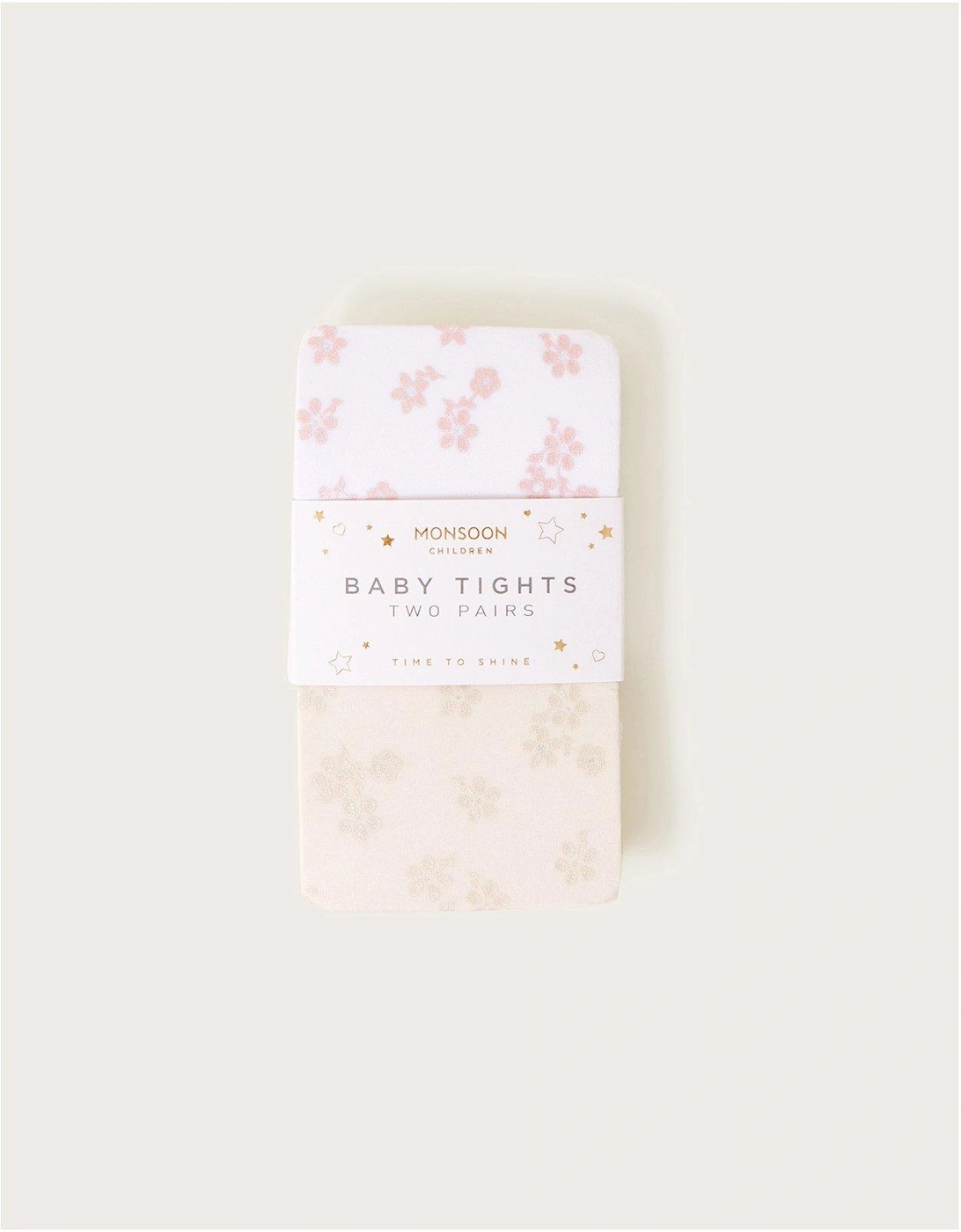 Baby Girls 2 Pack Perlato Print Tights - Multi, 2 of 1