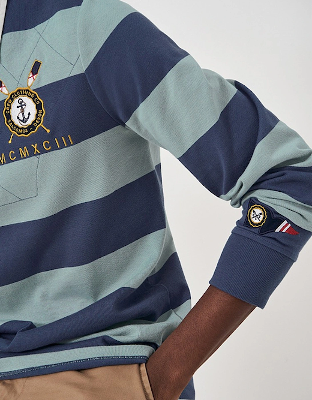 Men's Callington Rugby Shirt Blue/Grey
