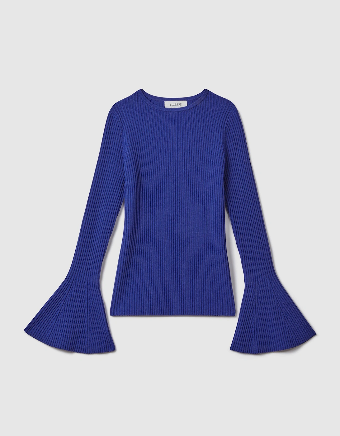 Florere Ribbed Fluted Cuff Jumper, 2 of 1