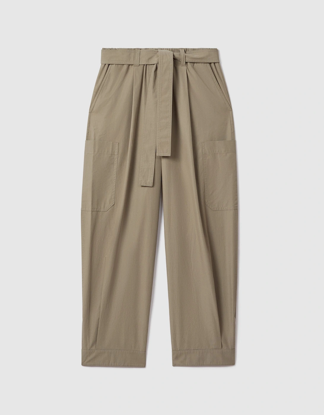 Cotton Tapered Parachute Trousers, 2 of 1