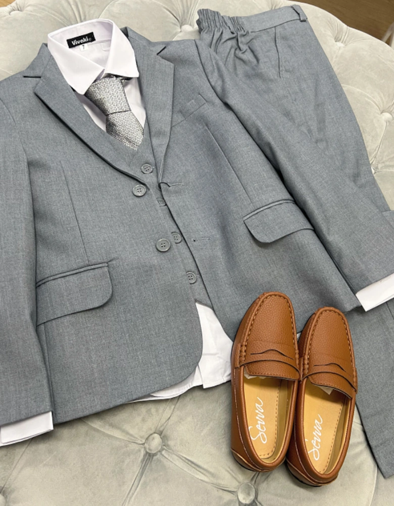 Grey 5 Piece Suit