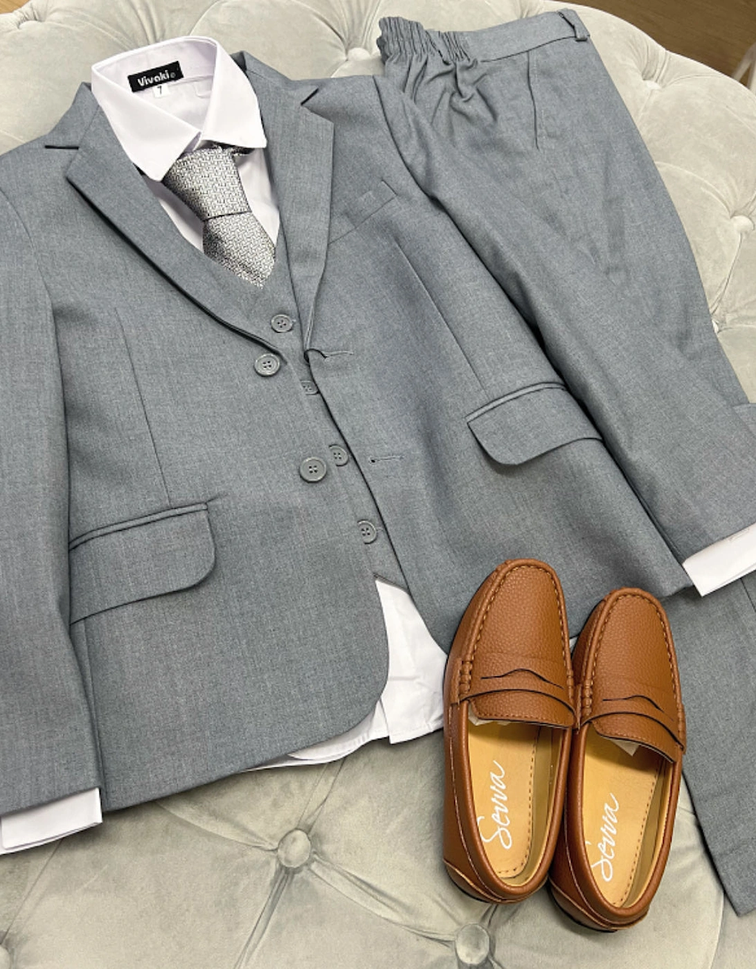 Grey 5 Piece Suit, 2 of 1