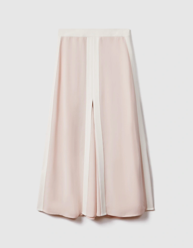 Contrast Trim Co-Ord Midi Skirt