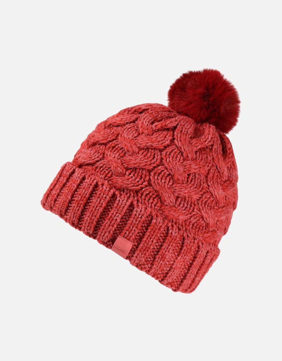 Womens Lovella V Chunky Cable knitted Hat, 2 of 1