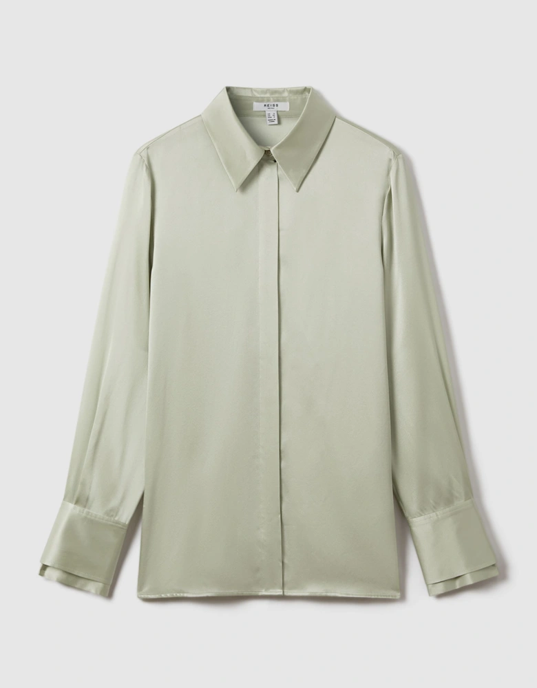 Silk Button-Through Shirt