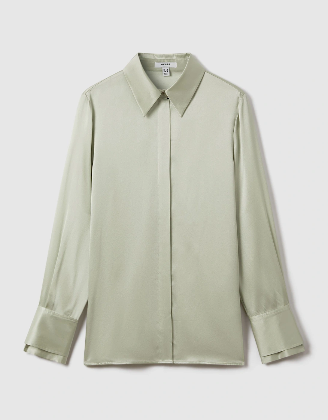 Silk Button-Through Shirt, 2 of 1