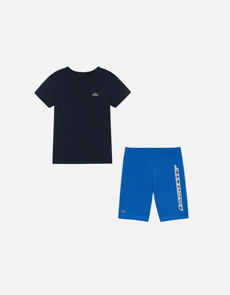 Boys Navy & Blue Short Set
