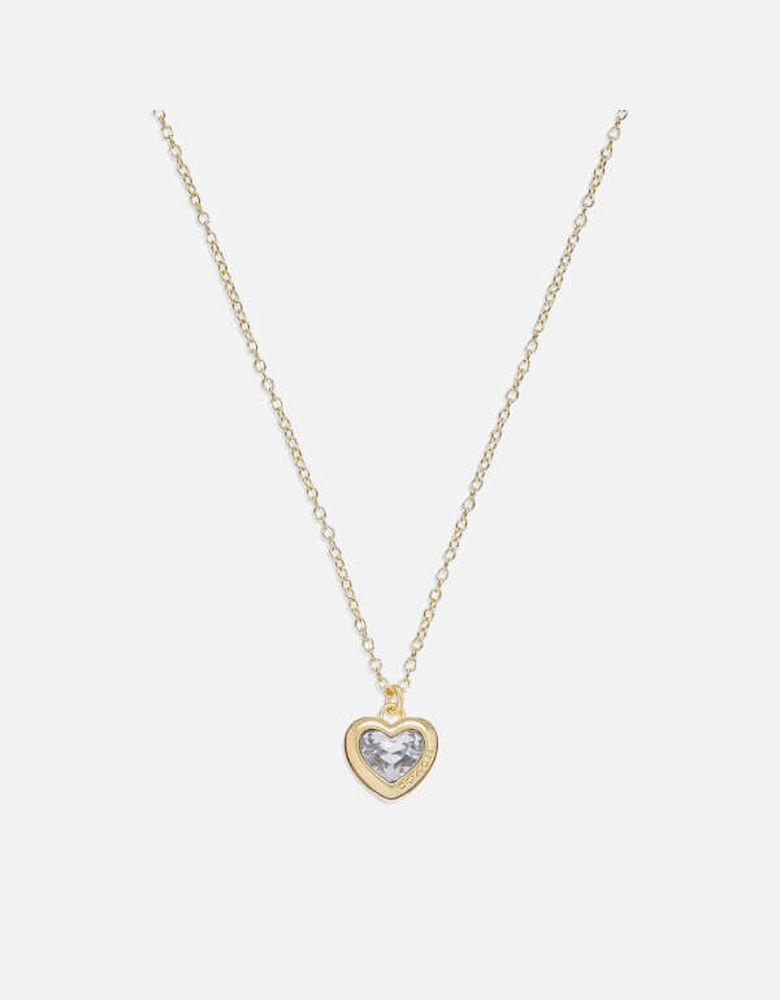 Heart Gold-Tone Pendant Necklace