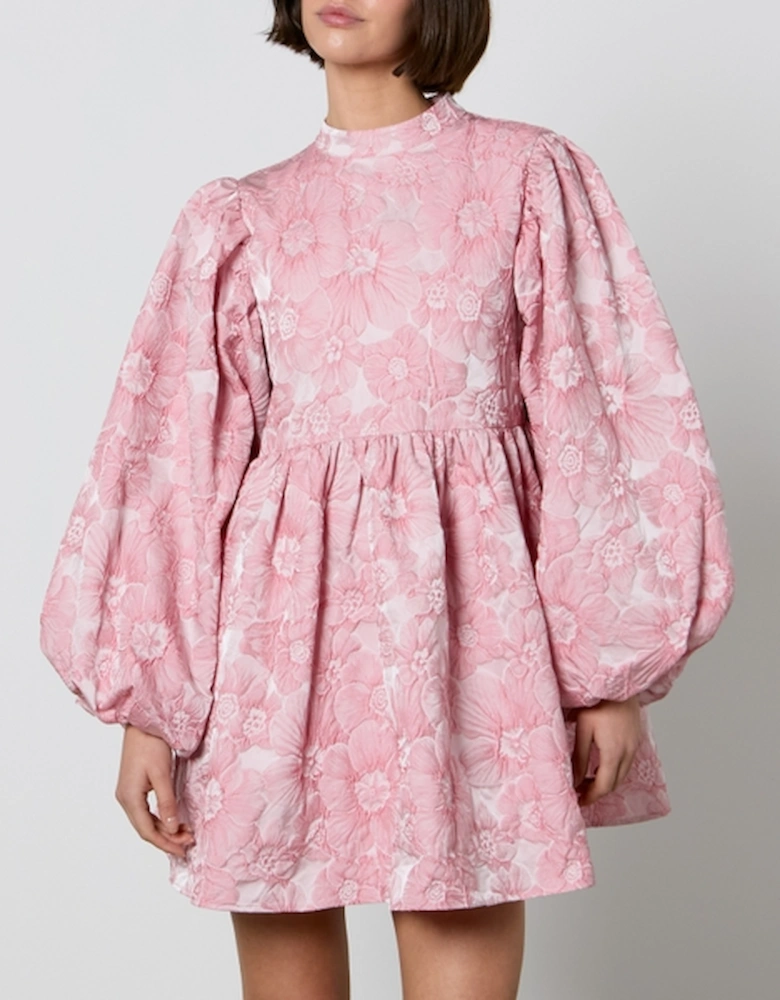 Dream Collectors Floral-Jacquard Mini Dress