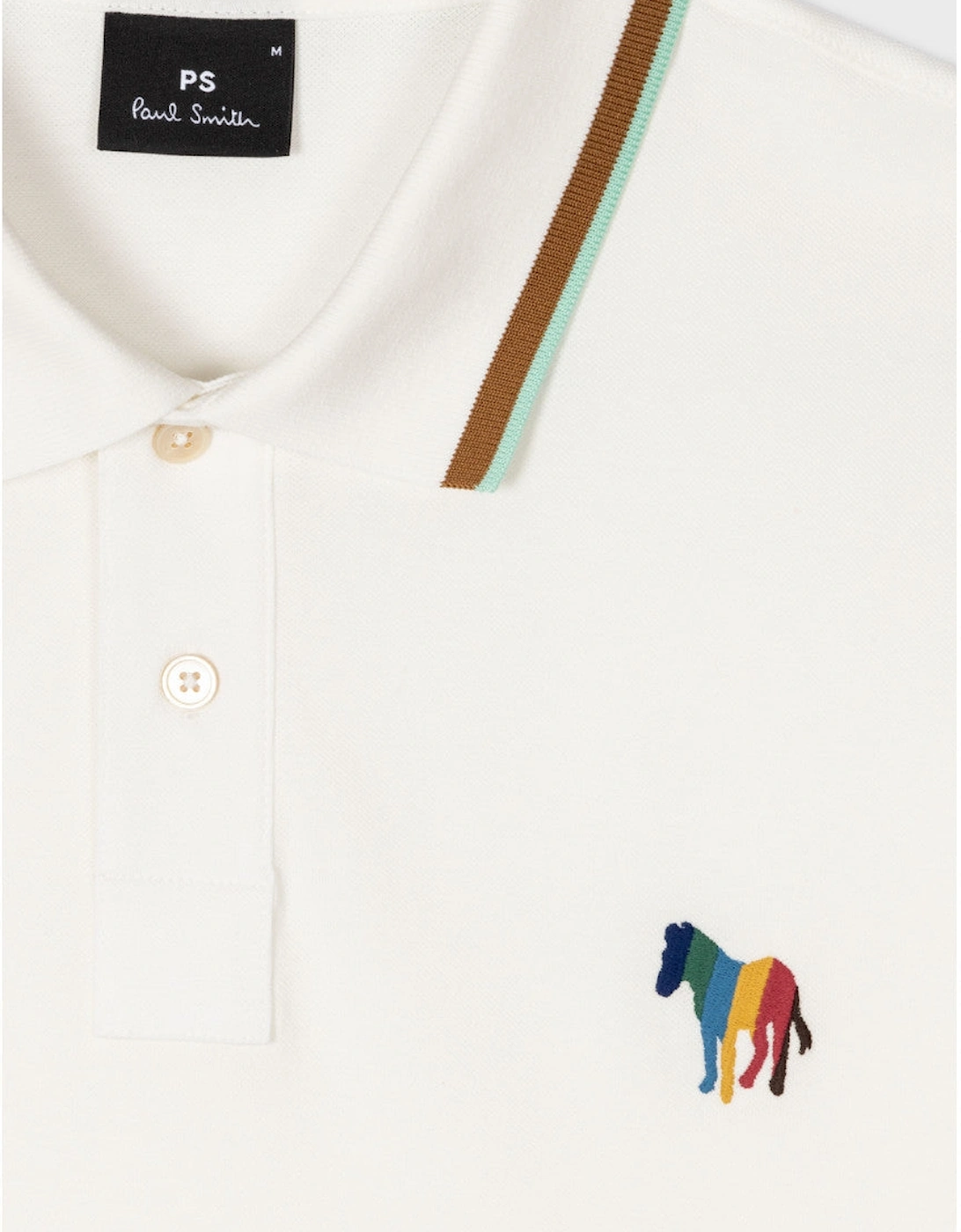 PS Zebra Polo Shirt 02A Off White
