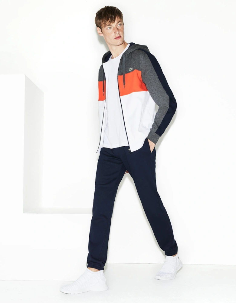 Mens Premium Fleece Jog Pants - Mens Side Logo Tracksuit Bottoms