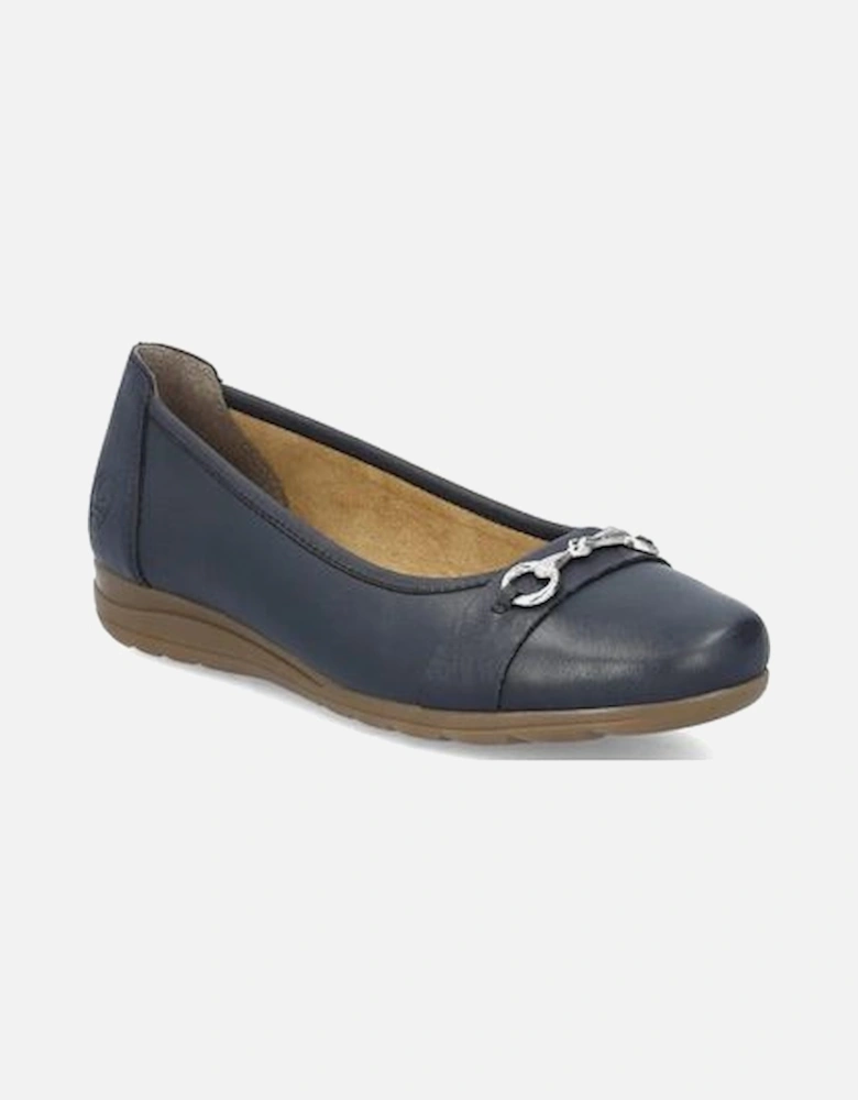 L9360-14 pump in navy leather