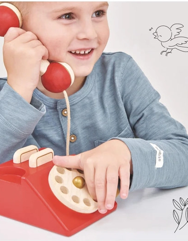 Vintage Wooden Phone