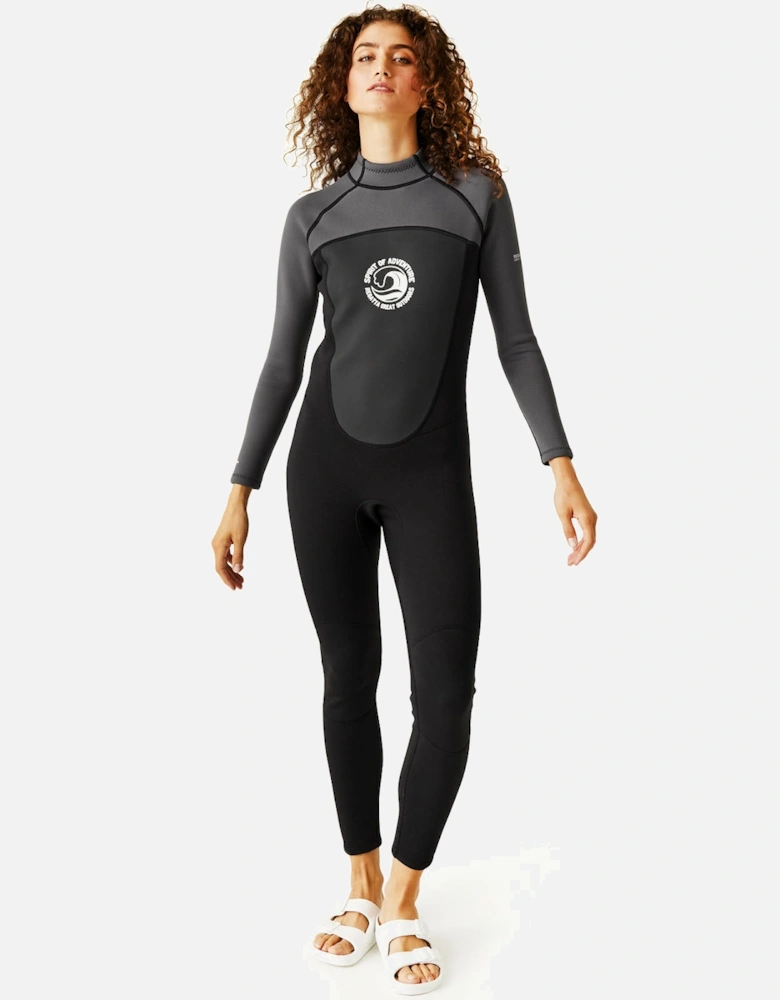 Womens Full Surfing Back Zip Wetsuit