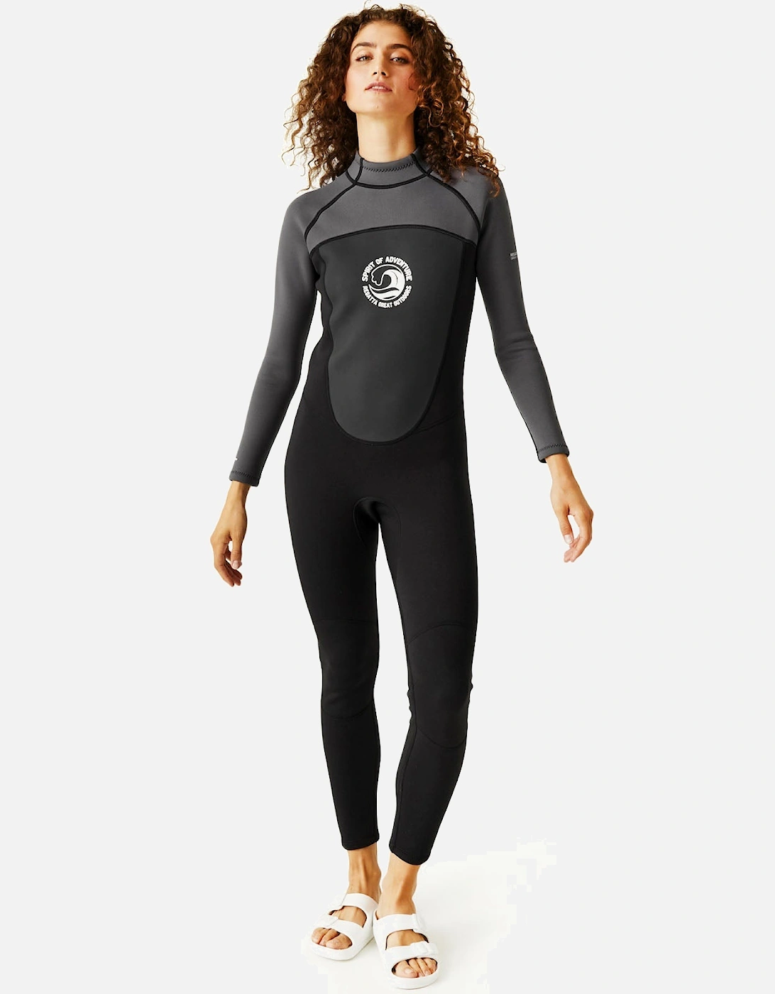 Womens Full Surfing Back Zip Wetsuit, 16 of 15