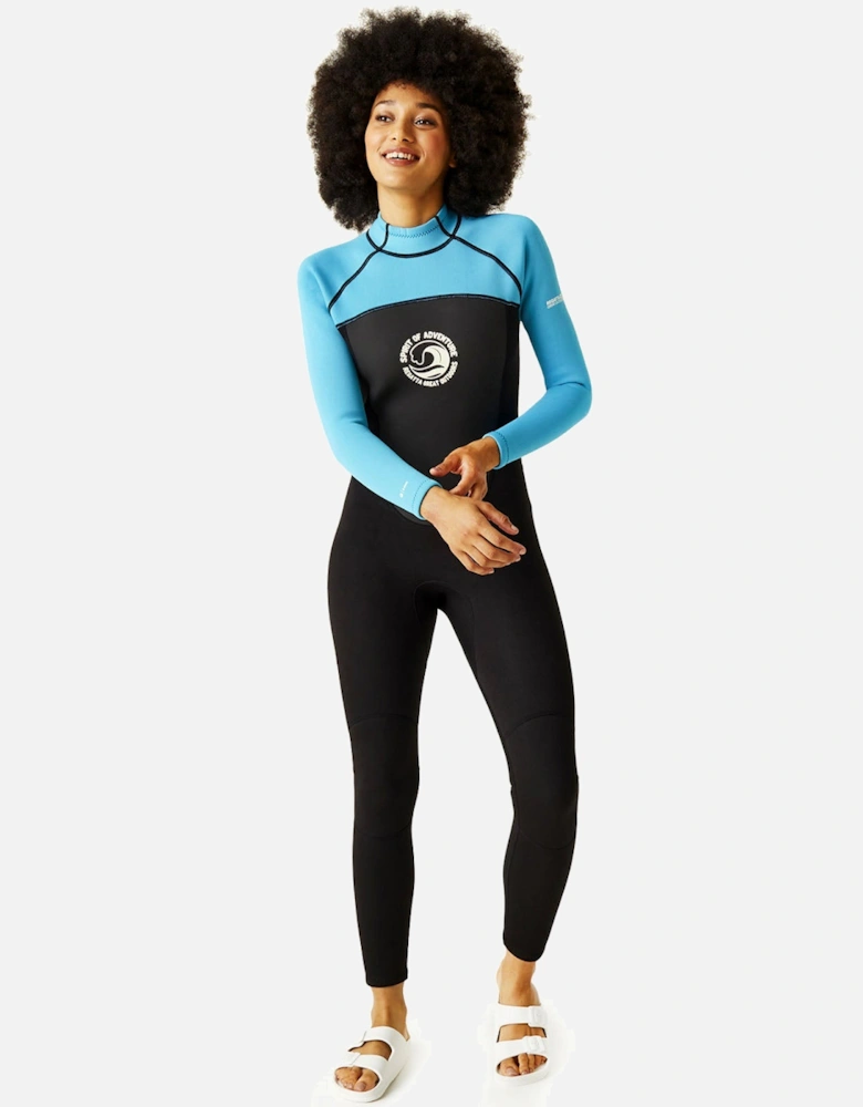 Womens Full Surfing Back Zip Wetsuit