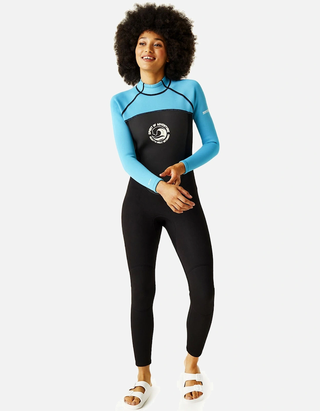 Womens Full Surfing Back Zip Wetsuit, 16 of 15