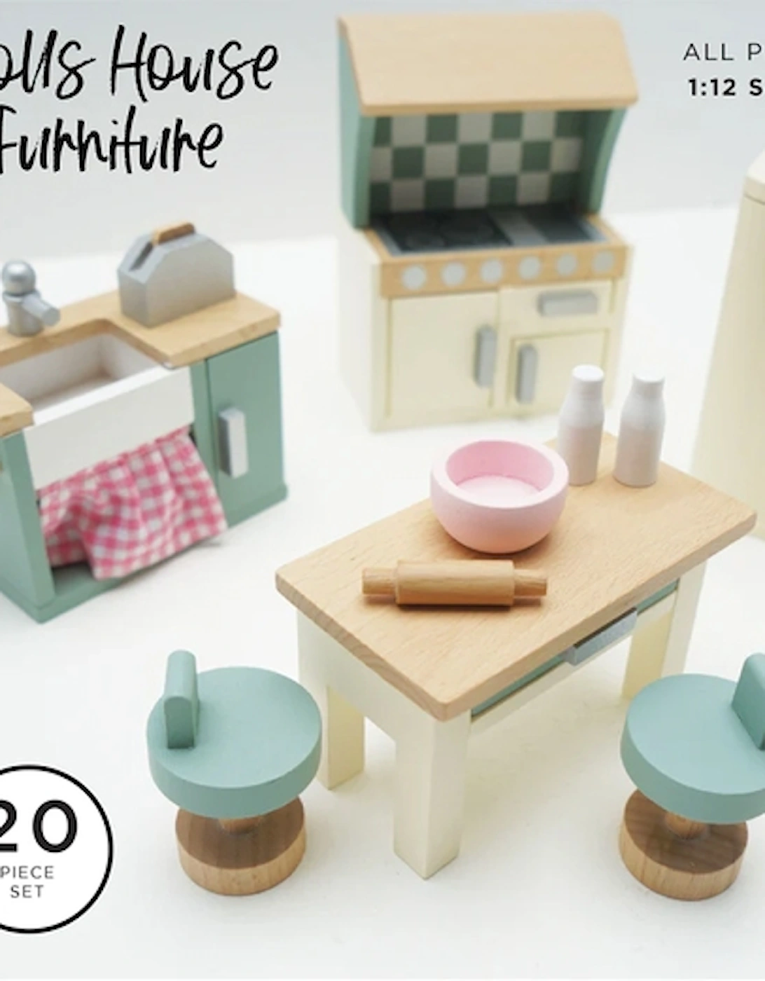 Dolls House Kitchen Furniture 20 Piece