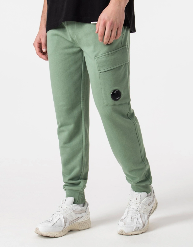 Diagonal Raised Fleece Cargo Joggers