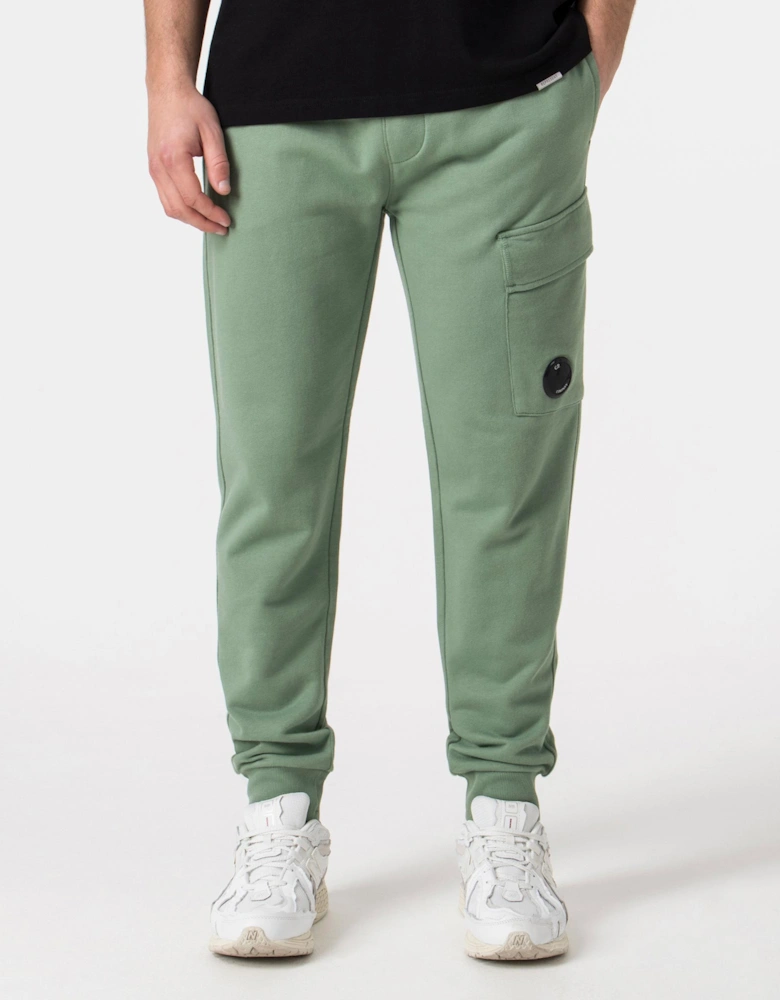 Diagonal Raised Fleece Cargo Joggers