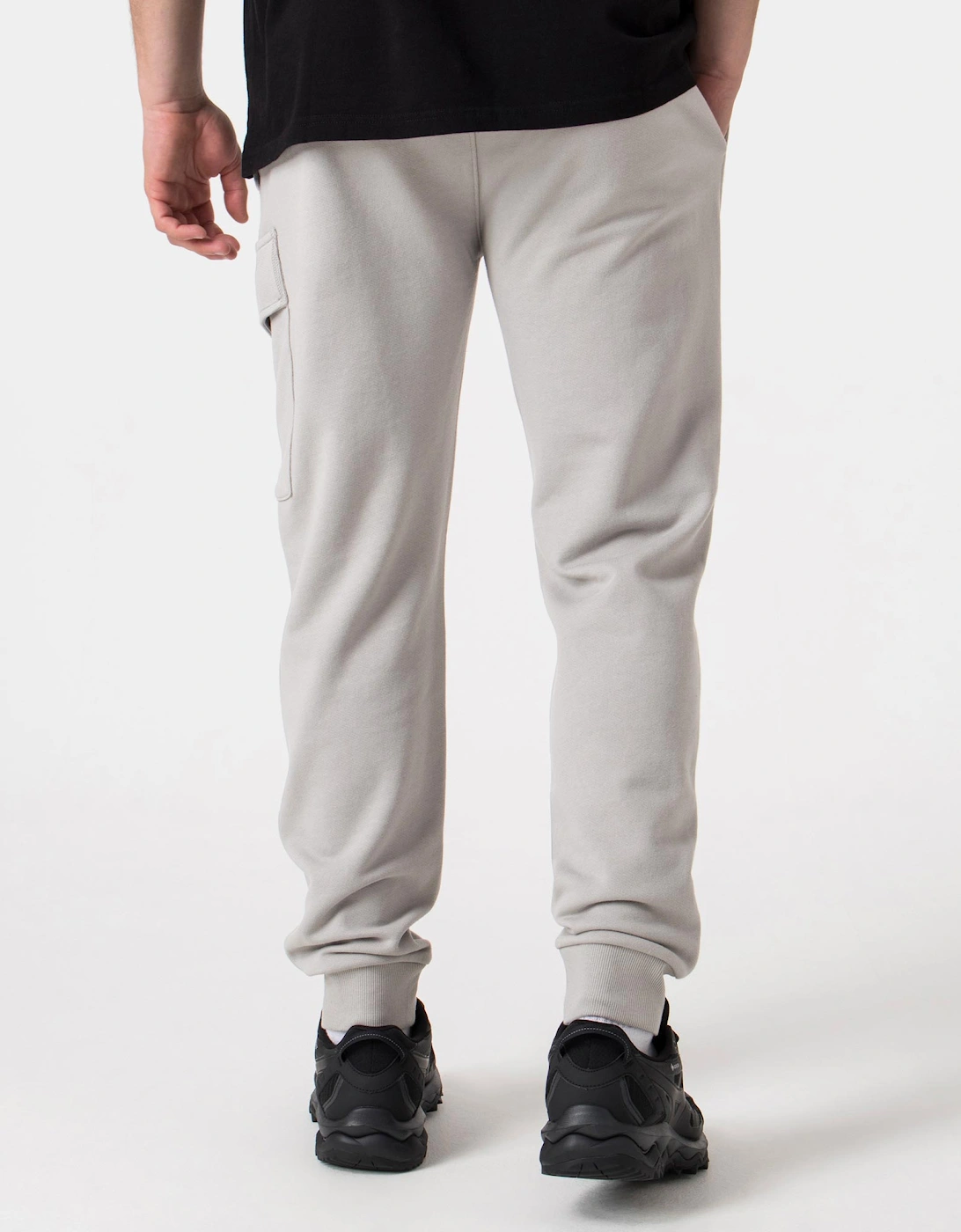 Diagonal Raised Fleece Cargo Joggers