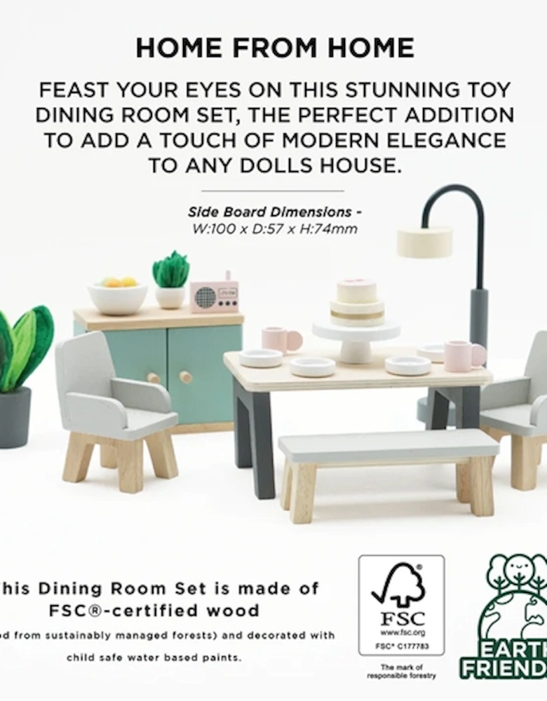 Dolls House Dining Room 18 Piece