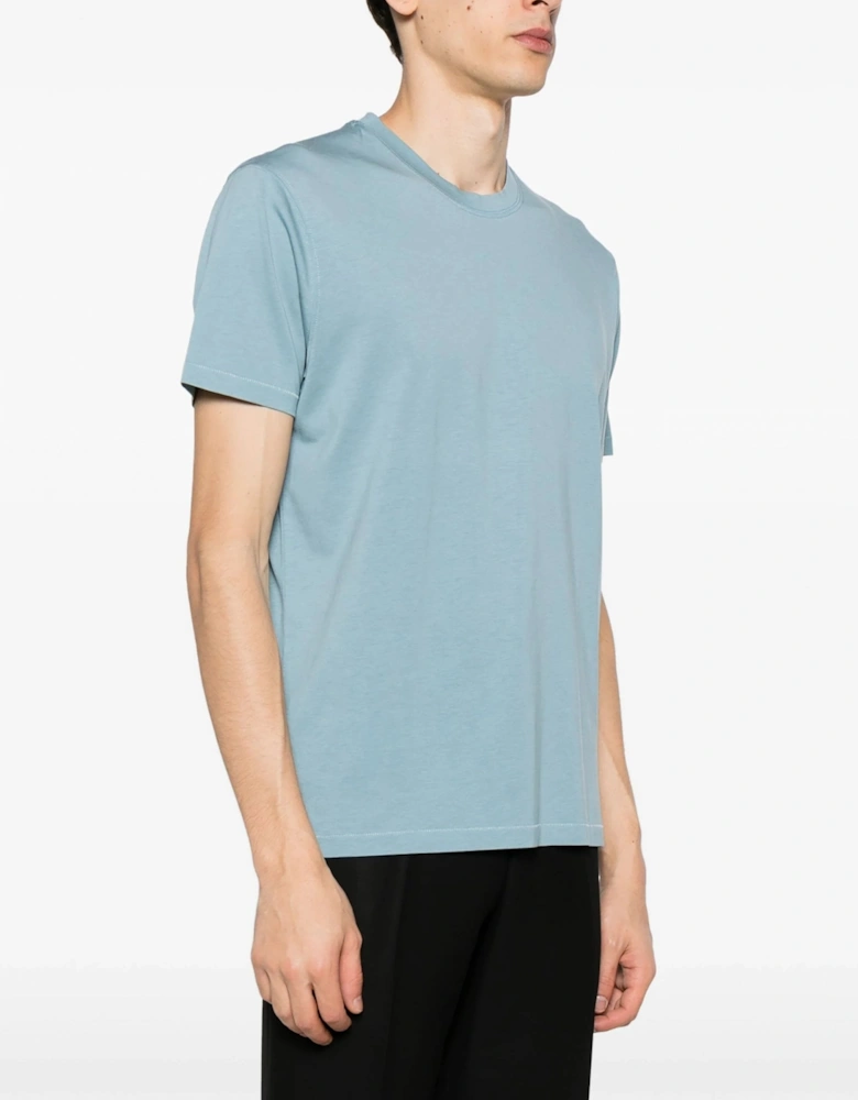 Lyocell Cotton T Shirt Sky