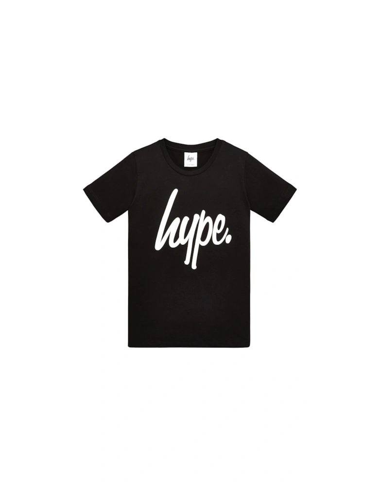 Boys Core Script T-shirt - Black