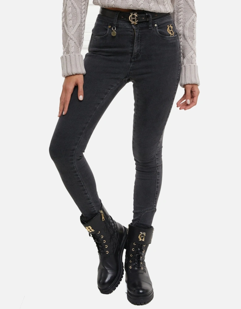 Jodhpur Stetch Skinny Washed Black Jean