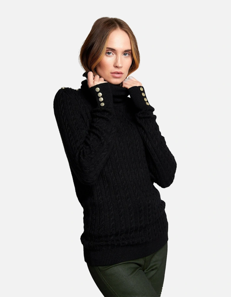 Seattle Cable Black Knit