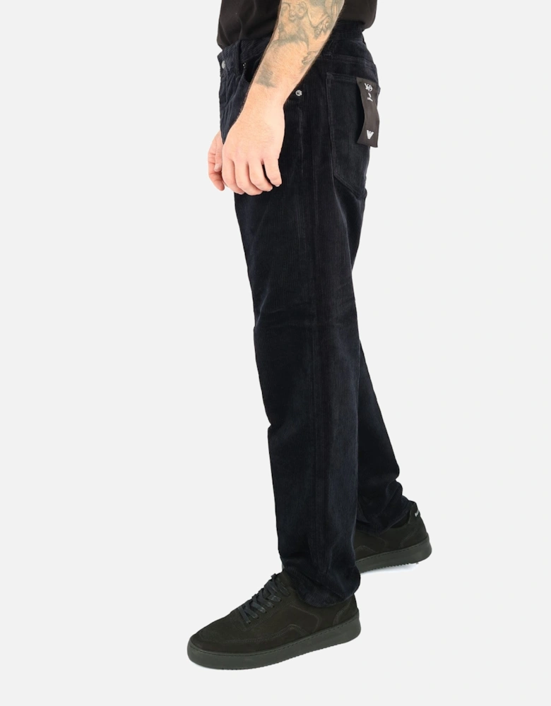 Straight Fit Navy Cord Jean