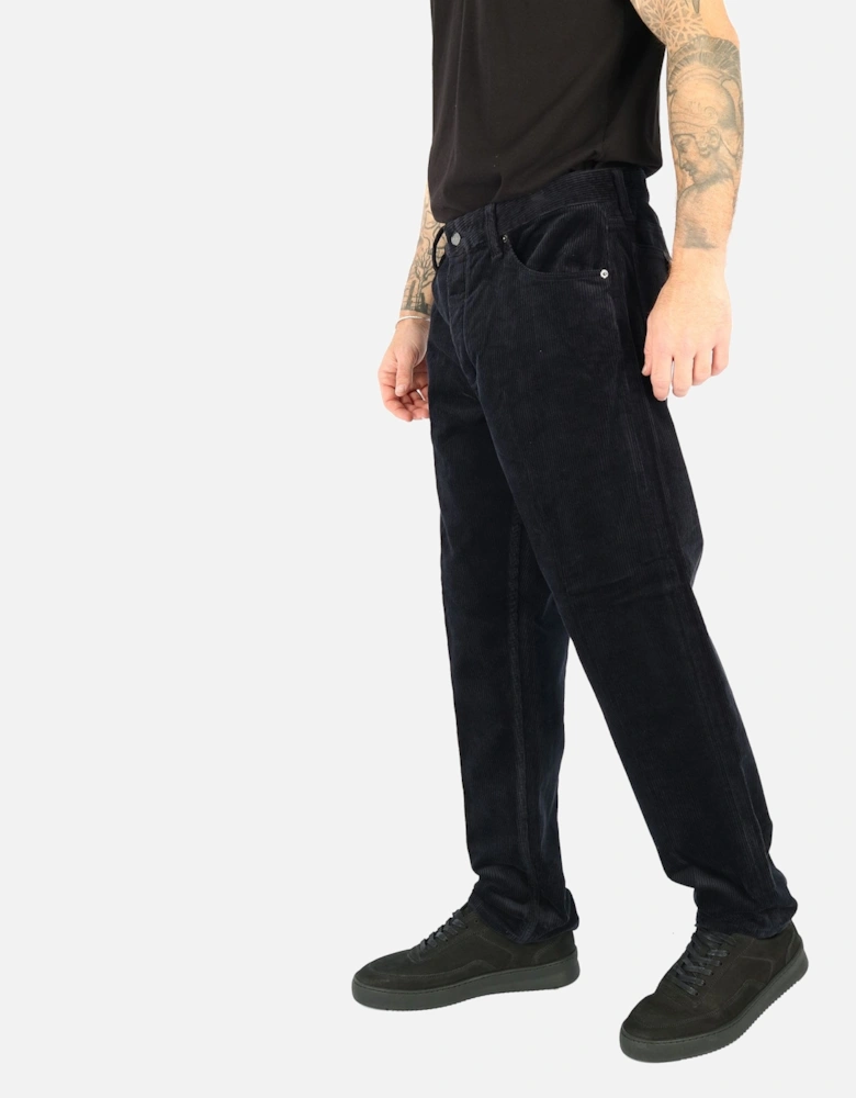 Straight Fit Navy Cord Jean