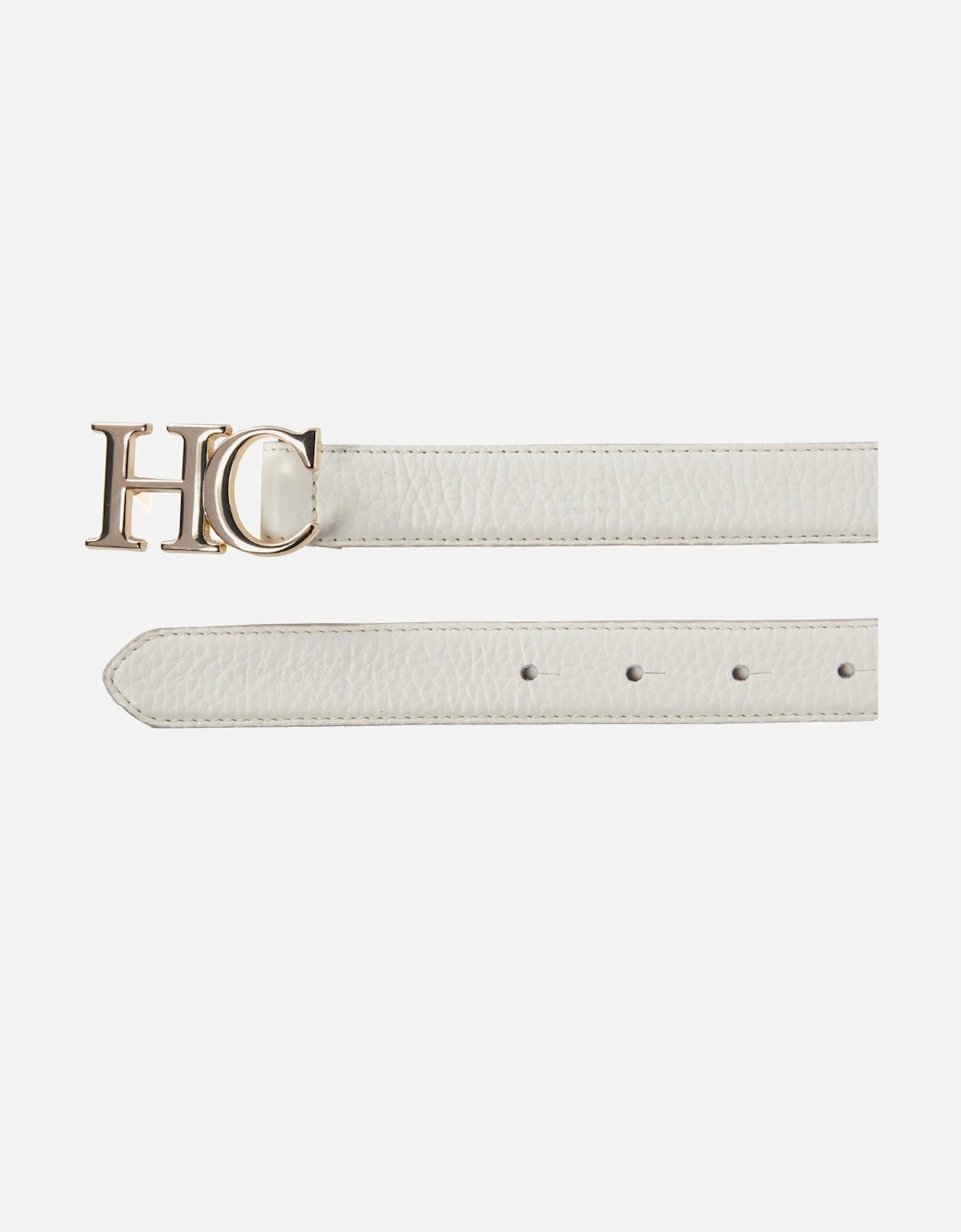HC Slim Logo White Belt
