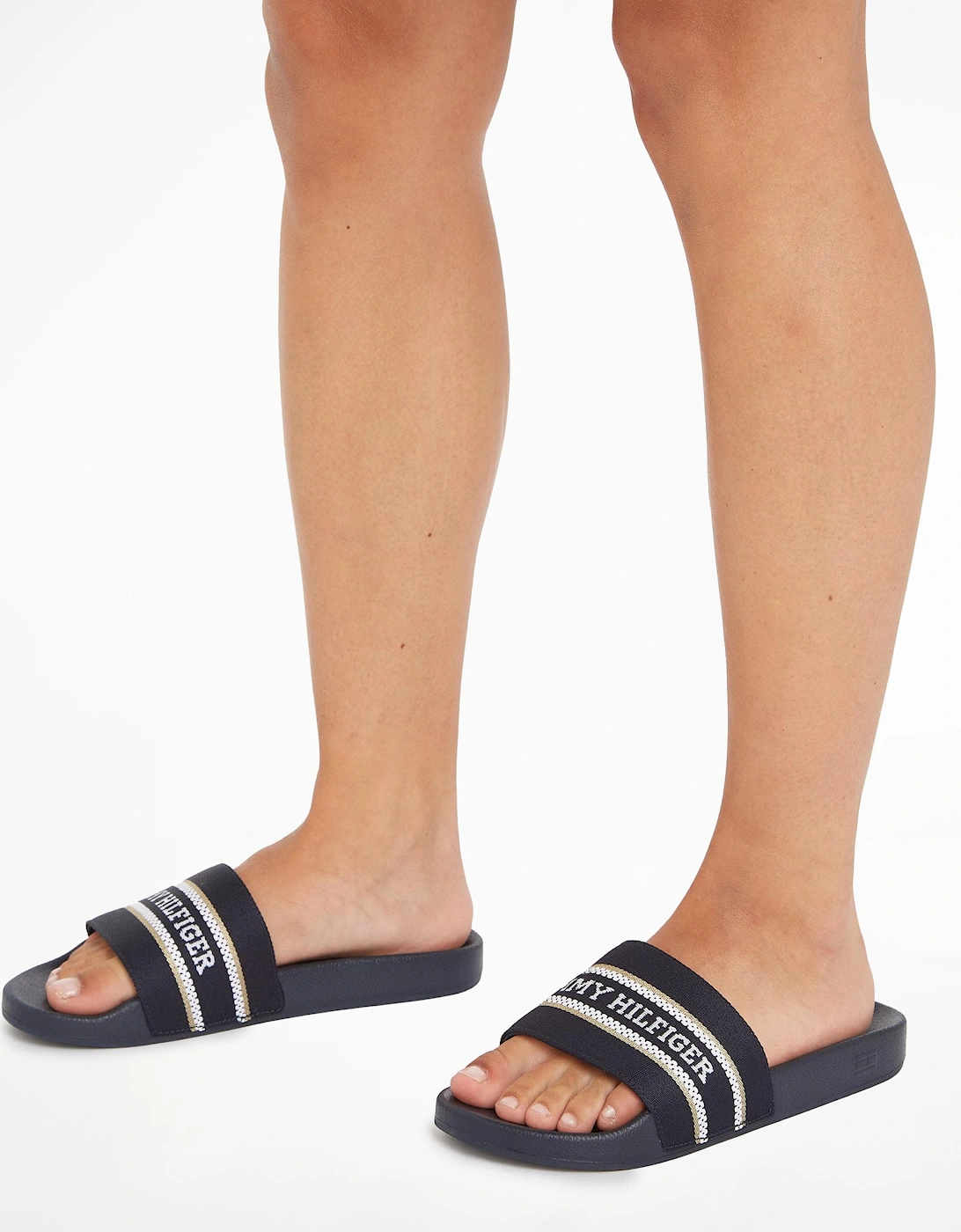 Poolslide Webbing Hilfiger Womens Sandals