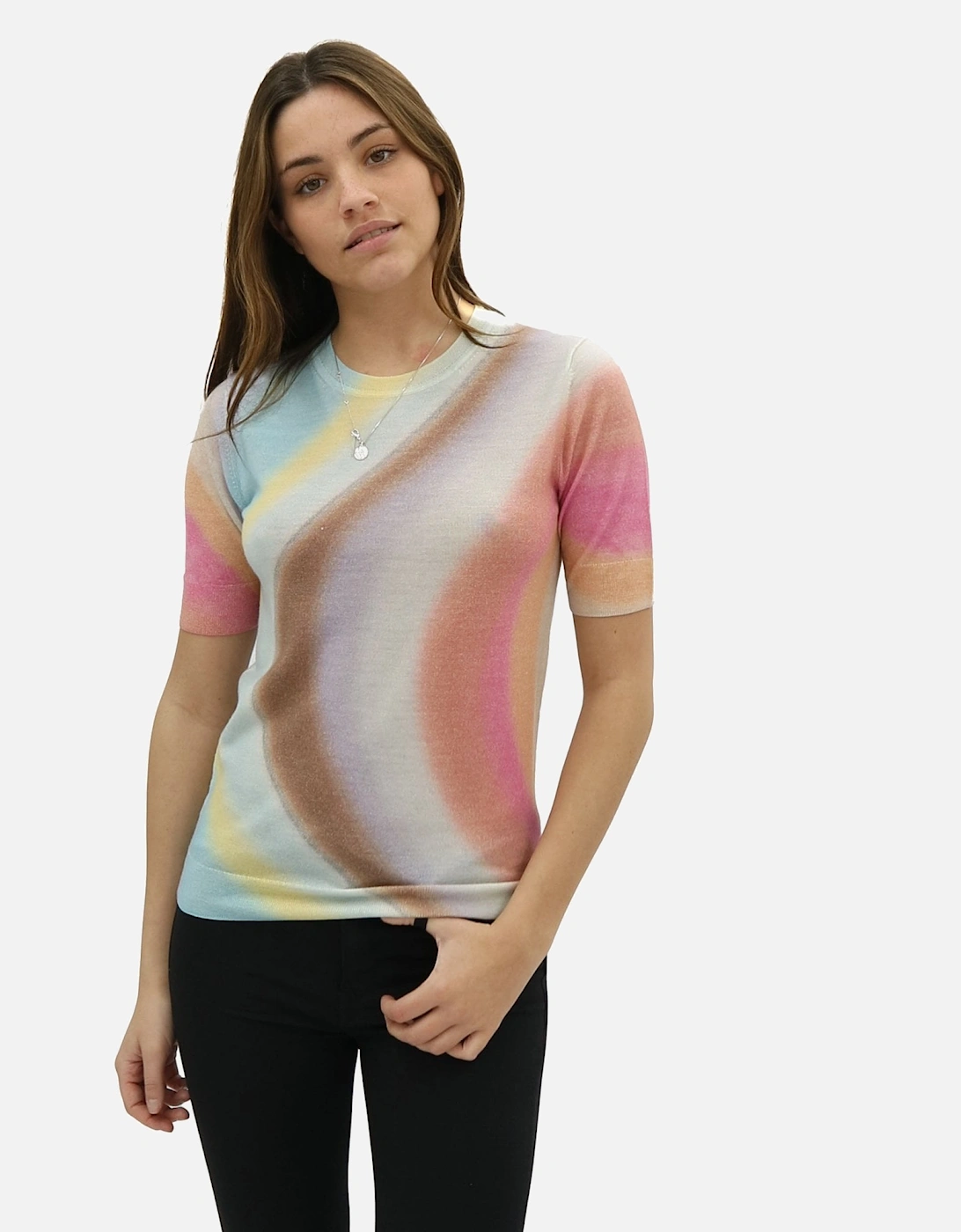 Swirl Print knitted Multicoloured Top, 5 of 4