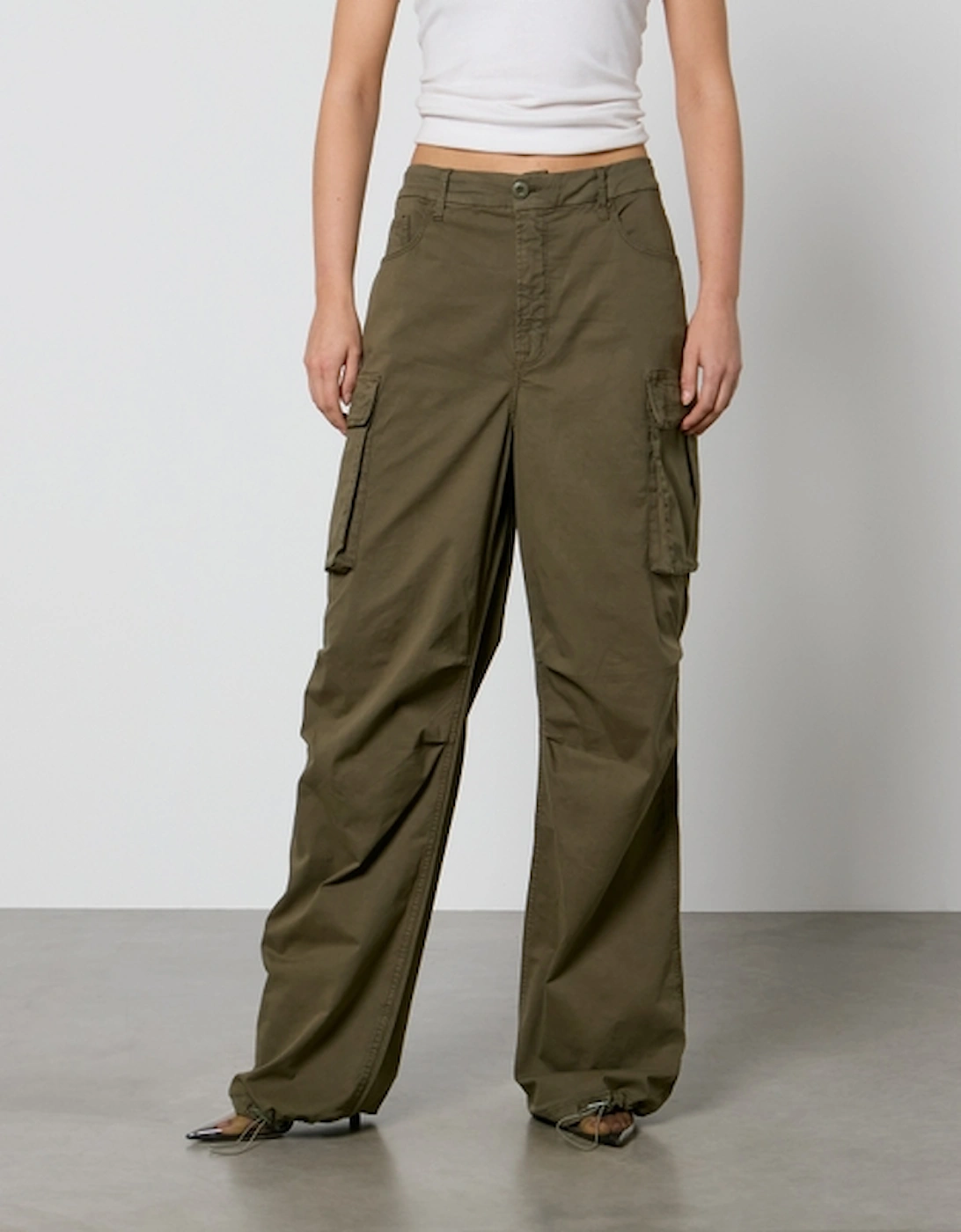 Baggy Cotton-Blend Canvas Cargo Trousers, 2 of 1